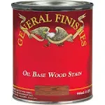 General Finishes Oil Based Penetrating Wood Stain, 1/2 Pint, American Walnut