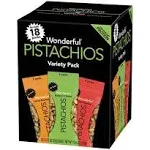 Wonderful No Shells Variety Pack Pistachios