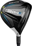 Left Handed TaylorMade SIM 2 MAX Steel 18* 5 Wood Regular Graphite New