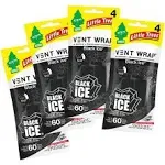 Little Trees Air Freshener Vent Wrap Black Ice 4-Pack