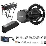 BAFANG BBS02 48V 750W Mid Drive Kits Mid Motor Ebike Conversion Kits with Chainring Wheel and LCD Display(No Battery)