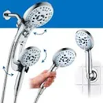 AquaCare AS-SEEN-ON-TV High Pressure Handheld/Rain 50-mode 3-way Shower Head Combo with Adjustable Arm - Anti-clog Nozzles, Tub & Pet Power Wash, 6 ft. Stainless Steel Hose, ORB Bronze Finish