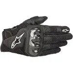 Alpinestars Men's SMX-1 Air v2 Motorcycle Riding Glove, Black, Small