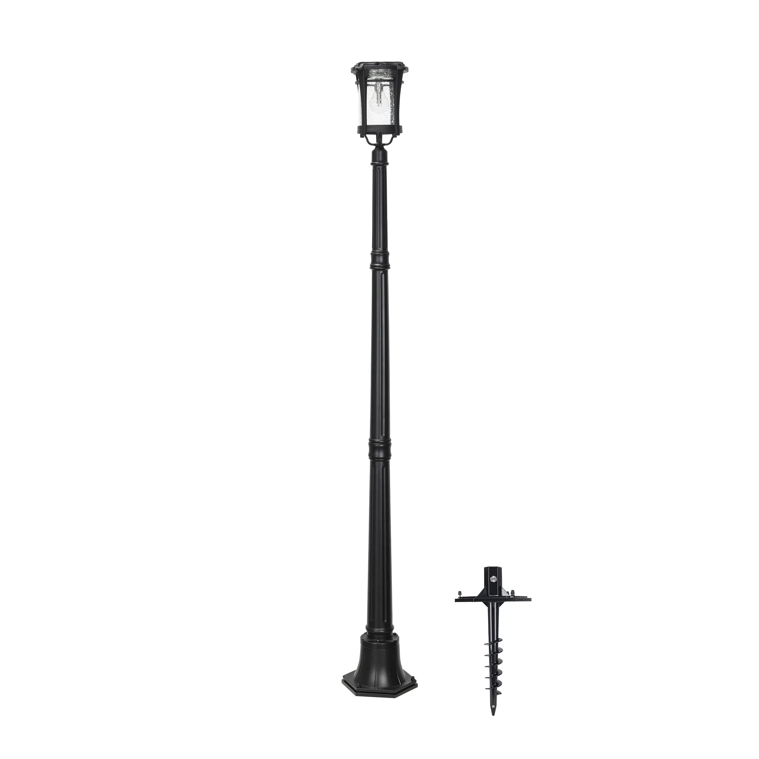 Aurora Bulb Post Lamp with EZ Anchor