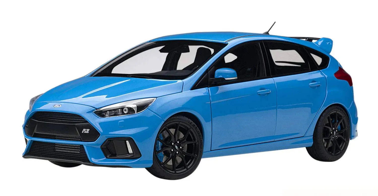 Autoart 2016 Ford Focus RS Nitrous Blue Metallic 1/18 Model Car