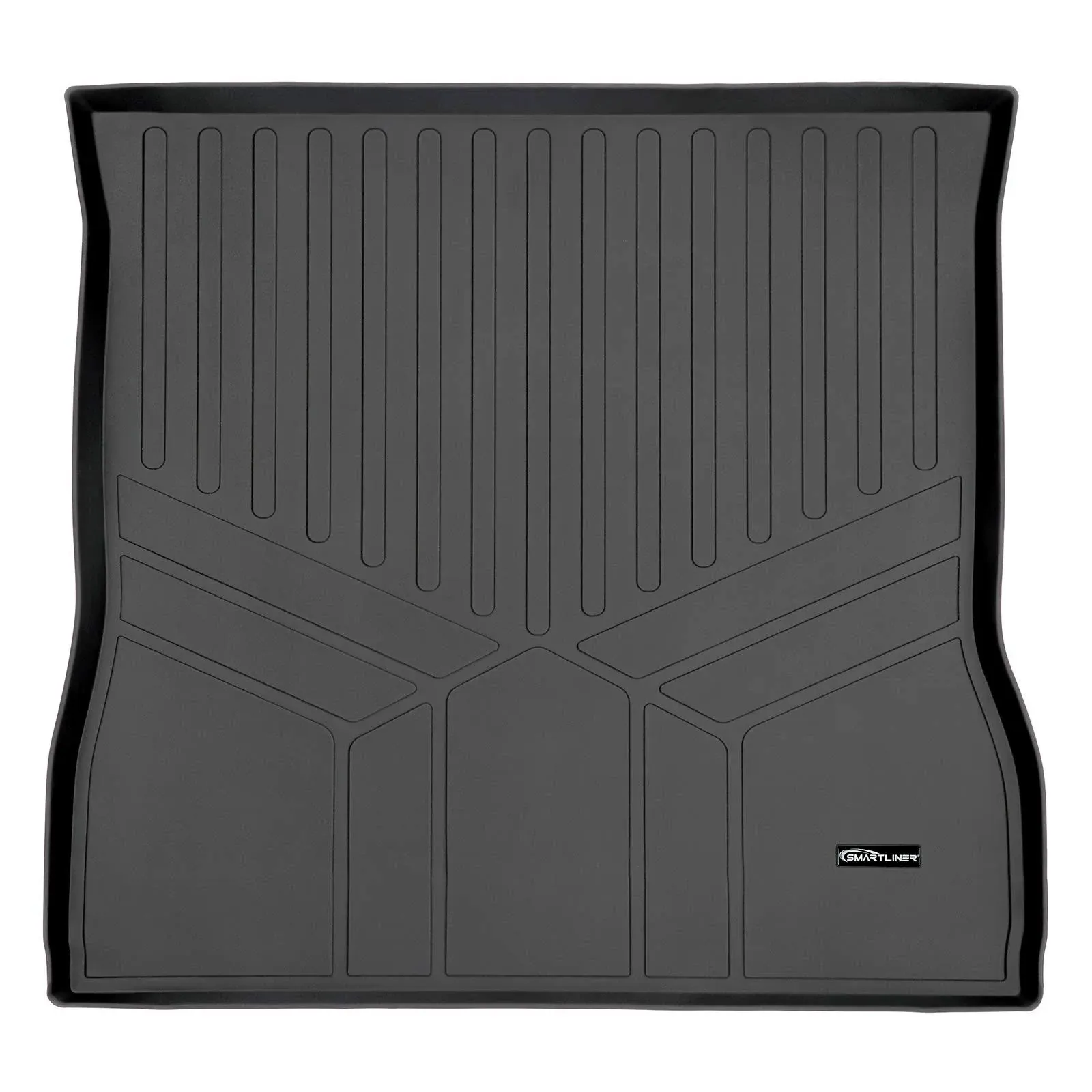 MAXLINER All Weather Custom Cargo Liner Behind 2nd Row Floor Mat Black Compatible with 2008-2022 Toyota Sequoia