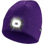 Unisex LED Beanie Hat with Light Gifts for Men Dad Father USB Recharge