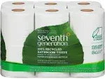 Seventh Generation Bath Tissue, Double Rolls, Extra Soft & Strong, 2-Ply - 12 rolls