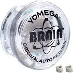 Yomega The Original Brain - Professional Yoyo for Kids and Beginners, Responsive Auto Return Yo Yo Best for String Tricks + Extra 2 Strings & 3 Month Warranty (Clear)