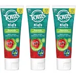 Tom's of Maine ADA Approved Fluoride Children's Toothpaste, Natural Toothpaste, Dye Free, No Artificial Preservatives, Silly Strawberry, 5.1 oz. 3-Pack (Packaging May Vary)