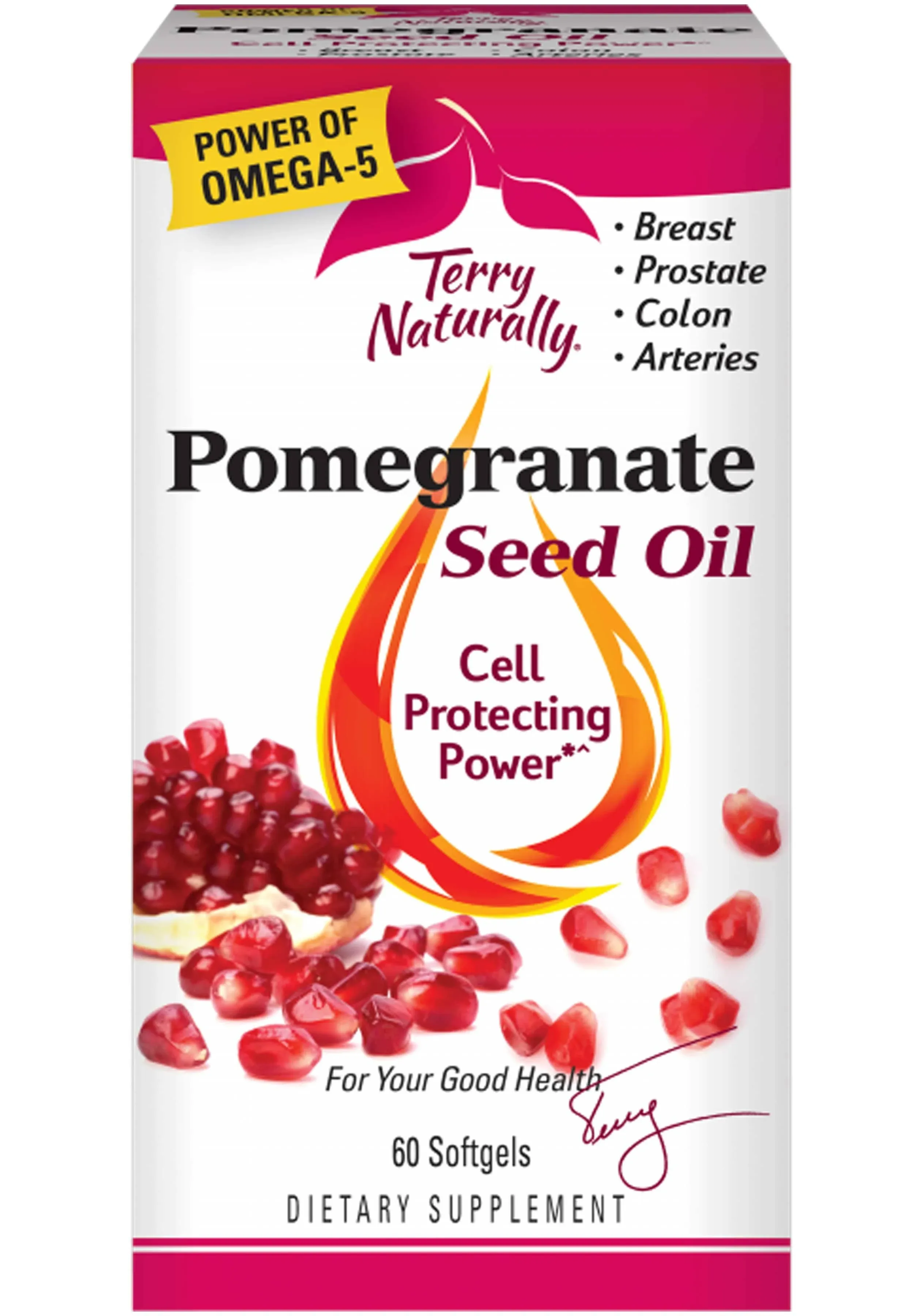 Terry Naturally - Pomegranate Seed Oil 60 Softgels