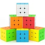 Vdealen 3x3x3 Speed Cube Set 6 Pack Speed Cube Bulk Magic Cube Set S