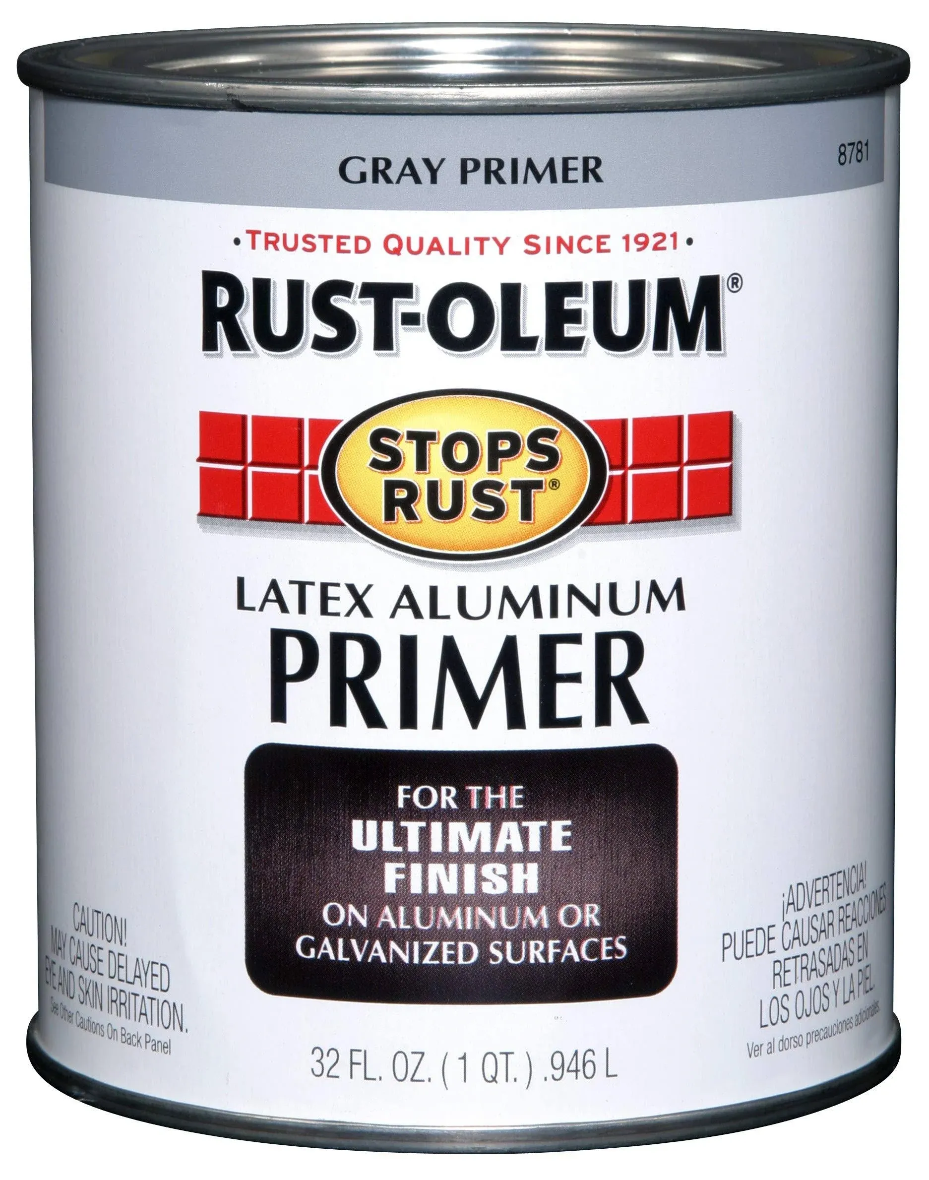 Rust-Oleum 8781502 Stops Rust Latex Aluminium Primer 32 Fl Oz