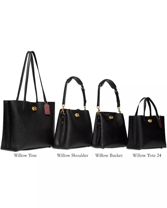 Willow 24 Tote Bag - Coach - Black - Leather