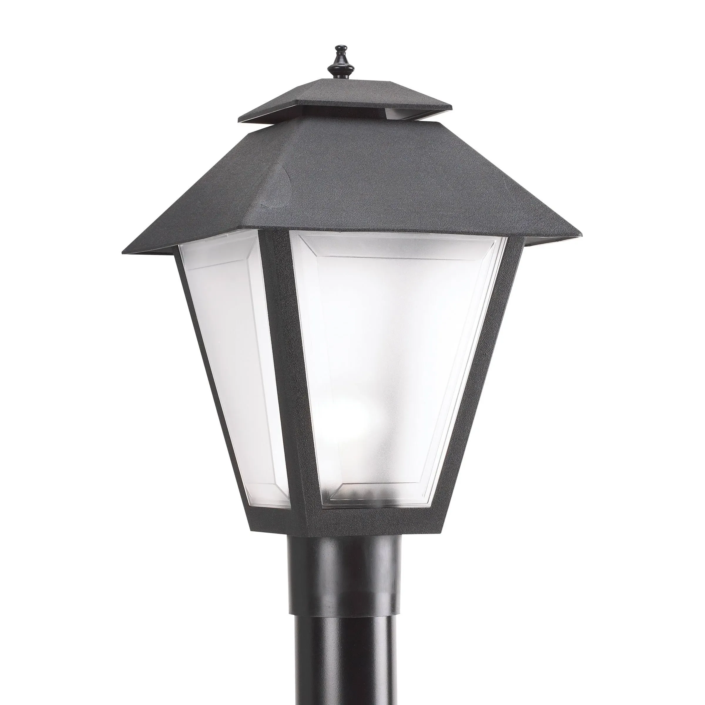 Sea Gull Lighting 82065EN3-12 One Light Outdoor Post Lantern, Black