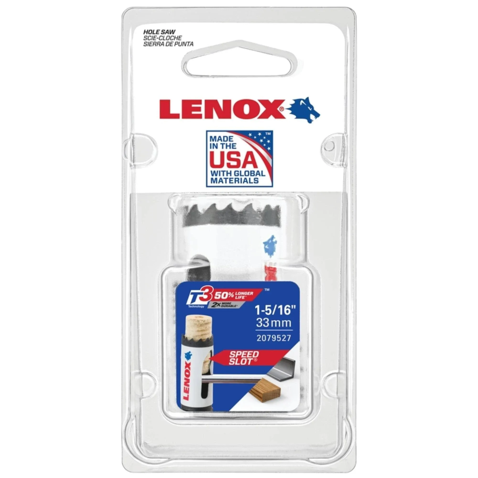 Lenox - 2079527 - Speed Slot 1-5/16 in. Bi-Metal Hole Saw 1/pc.