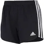 Adidas Girls' 3-Stripe Mesh Shorts - Black