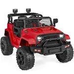 12V Kids Ride on Truck Car W/Parent Remote Control, Spring Suspension, LED Light