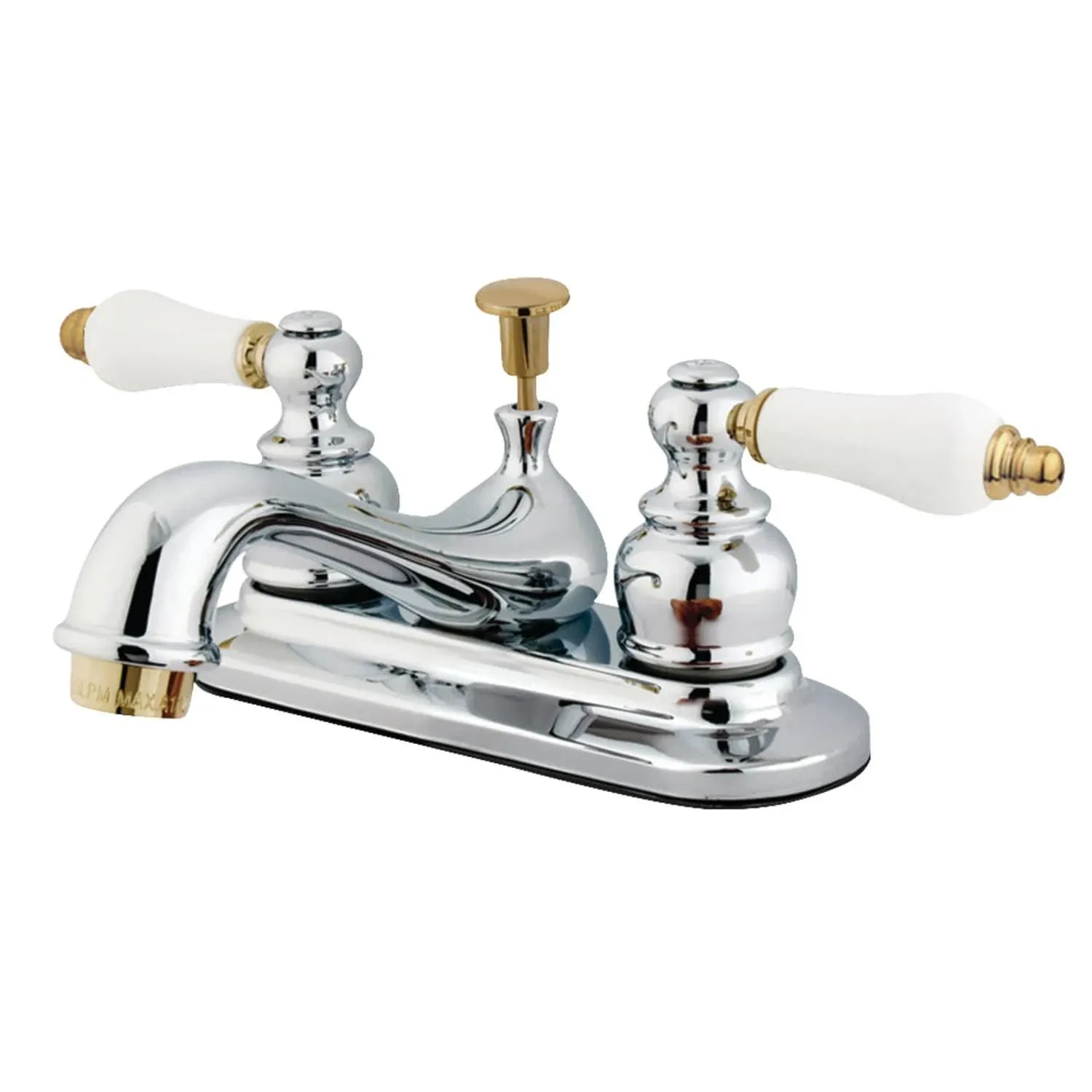 Elizabeth EB601B Centerset Lavatory Faucet with Retail Pop-Up, 4-Inch, Polish...