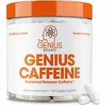 Genius Caffeine Extended Release Microencapsulated Caffeine Pills