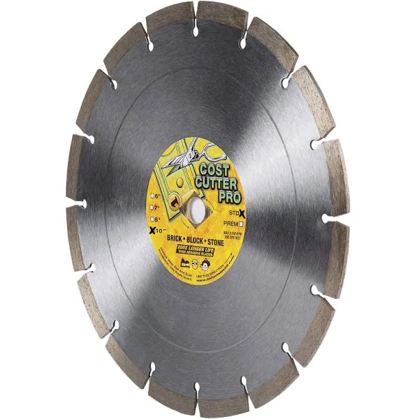 Delta Diamond Cost Cutter 10 inch Segmented Diamond Blade, DM-7/8"-5/8" Arbor ...