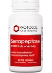 Protocol for Life Balance, Serrapeptase, 60,000, 60 Veg Capsules