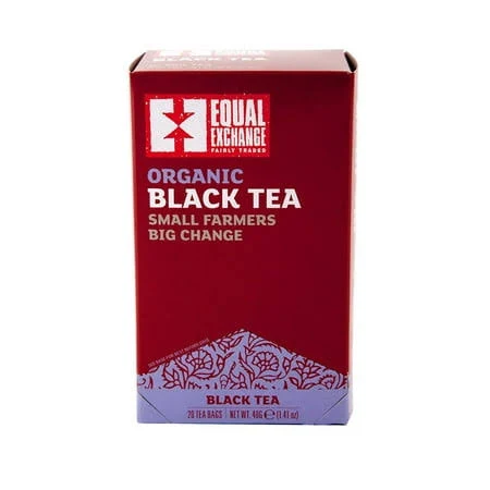 Equal Exchange, Organic Black Tea, 20 Tea Bags, 1.41 oz Pack of 3