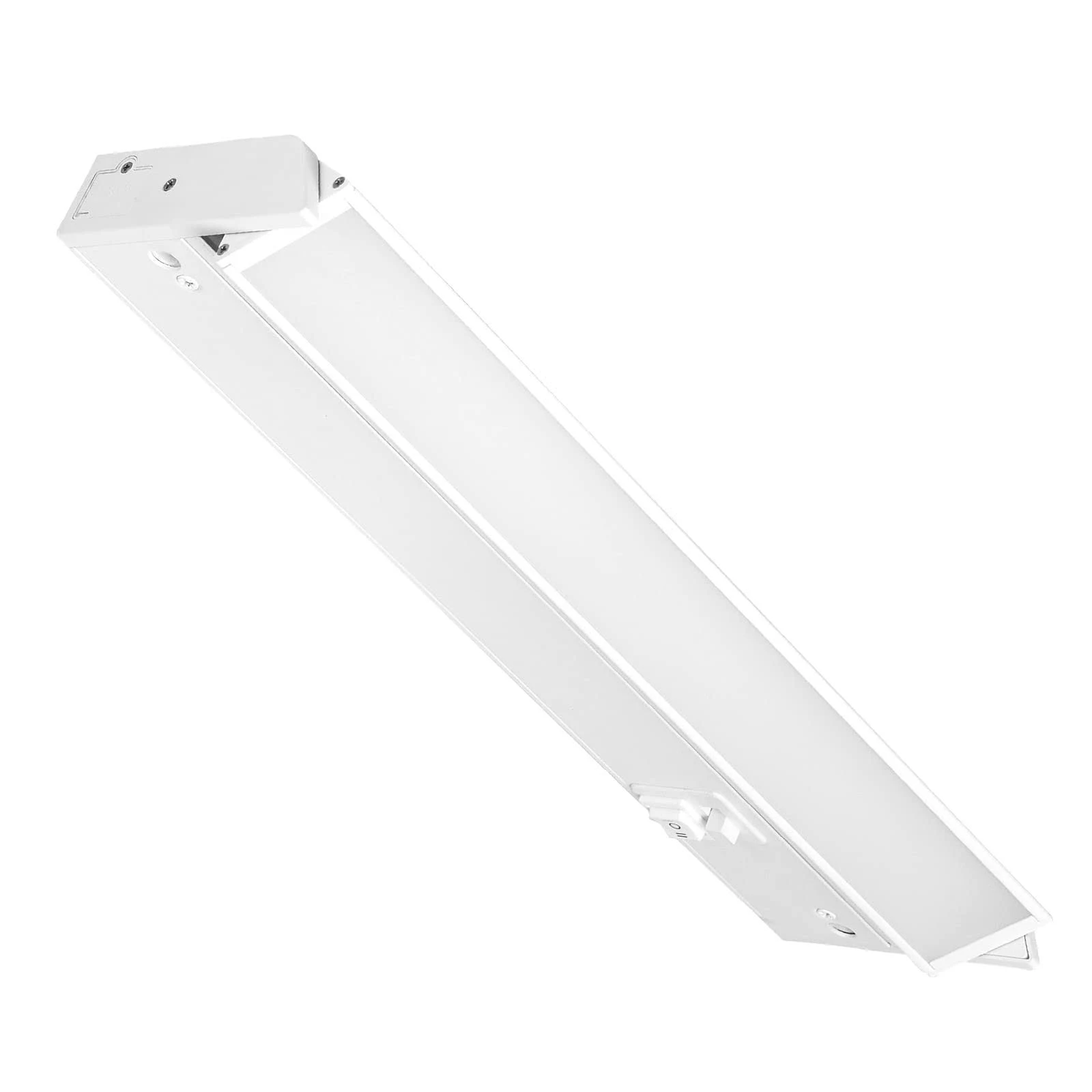 LIGHTNUM 24 Inch Led Under Cabinet Lighting Hardwired or Plug-in Under Cabinet Light 14 Watt Dimmable Linkable Under Counter Lights for Kitchen 3CCT 3000K/4000K/5000K Selectable - White