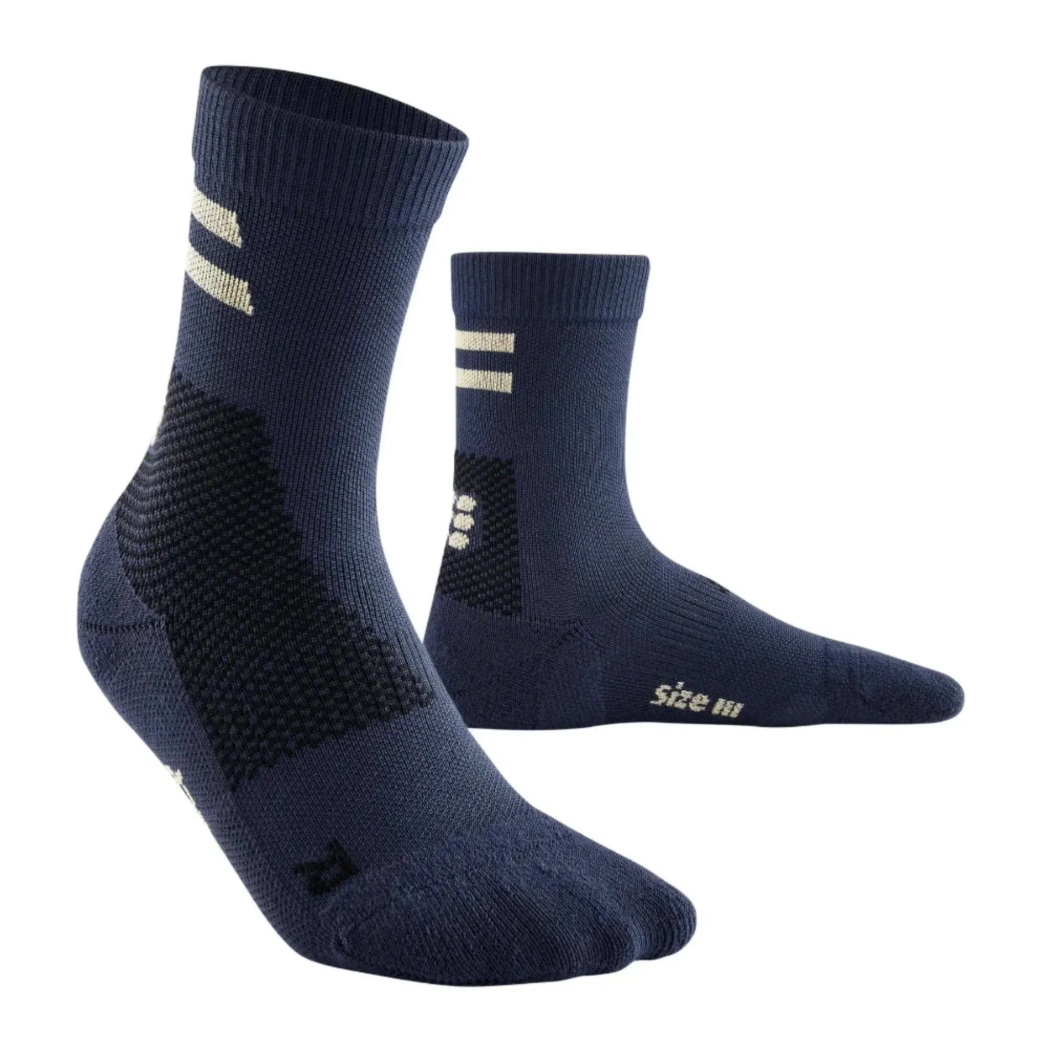 CEP Training Mid Cut Socks Black Large