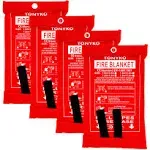 Emergency Fire Blankets Flame Retardant Protection and Heat Insulatio