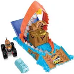 Hot Wheels Monster Trucks Arena Smashers Treasure Chomp Challenge Playset