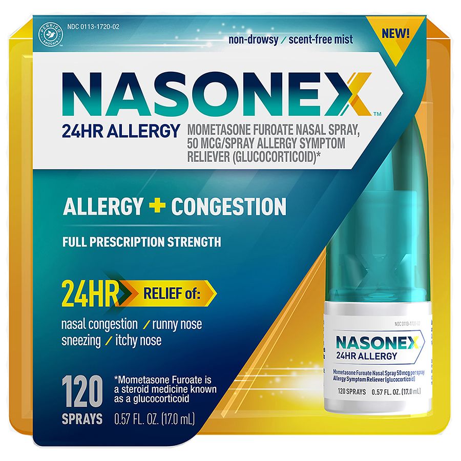 Nasonex 24Hr Allergy Nasal Spray - 60 Spray