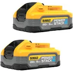 DeWalt DCBP520-2 20V Max POWERSTACK 5Ah Battery 2-Pack