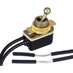 B&P Lamp® On-Off Brass Toggle Switch