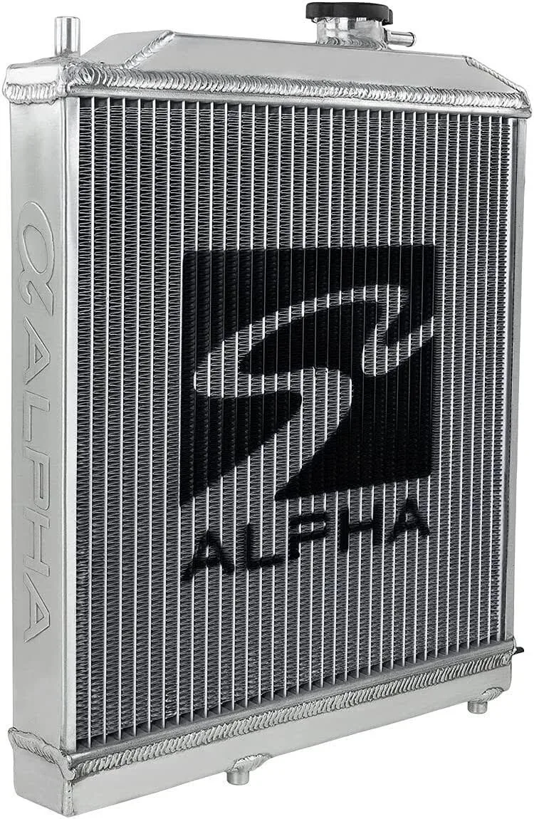 Skunk2 Racing (349-05-1550) Half-Sized Alpha Series Radiator for 1988-1991 Honda Civic CRX, Grey