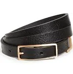 Rag & Bone Women's Baby Rebound Belt in Black | Leather