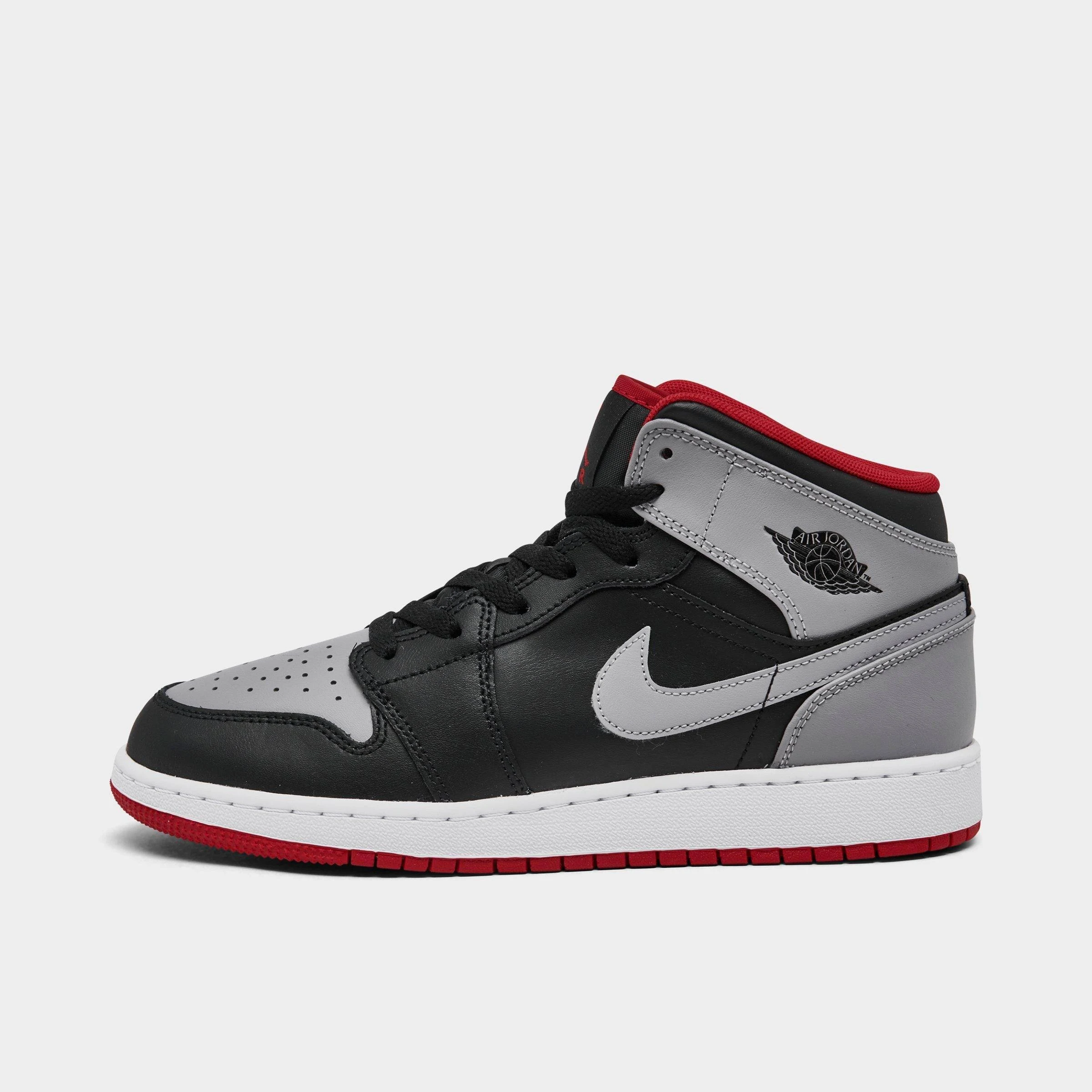 Air Jordan 1 Mid Black Cement Grey