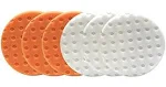 Lake Country CCS Smart Pads Da 5.5 inch Foam Pad (3-White, 3-Orange, 5.5)