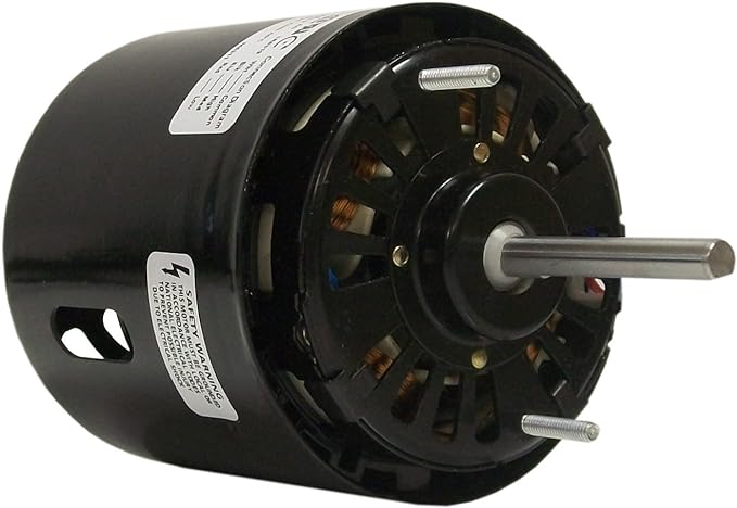 Fasco D1138 3.3-Inch Diameter Shaded Pole Motor, 1/50-1/80-1/140 HP, 115 Volts, 1500 RPM, 3 Speed, 9-.6-.5 Amps, CW Rotation, Sleeve Bearing