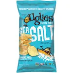 UGLIES Kettle-Cooked Potato Chips, Gluten-Free Snacks, Kosher-Friendly Chips, Non-GMO Snacks for Kids or Office, Lunch Snacks, Individual Snack Packs, Sea Salt Potato Chips, 6 Oz. Each, Pack of 4