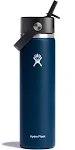 Hydro Flask 24 oz. Wide Mouth Bottle with Flex Straw Cap, Indigo