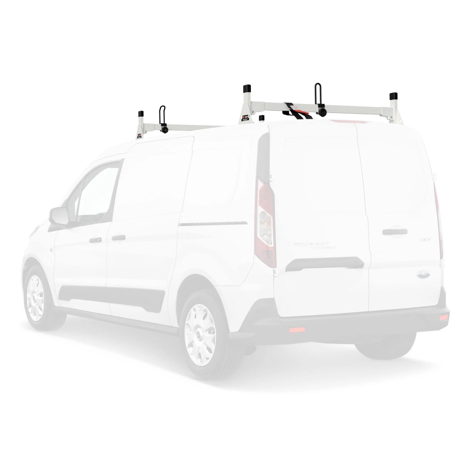 Vantech H1 2 Bar Steel Ladder Roof Rack for Ford Transit Connect 2014-On