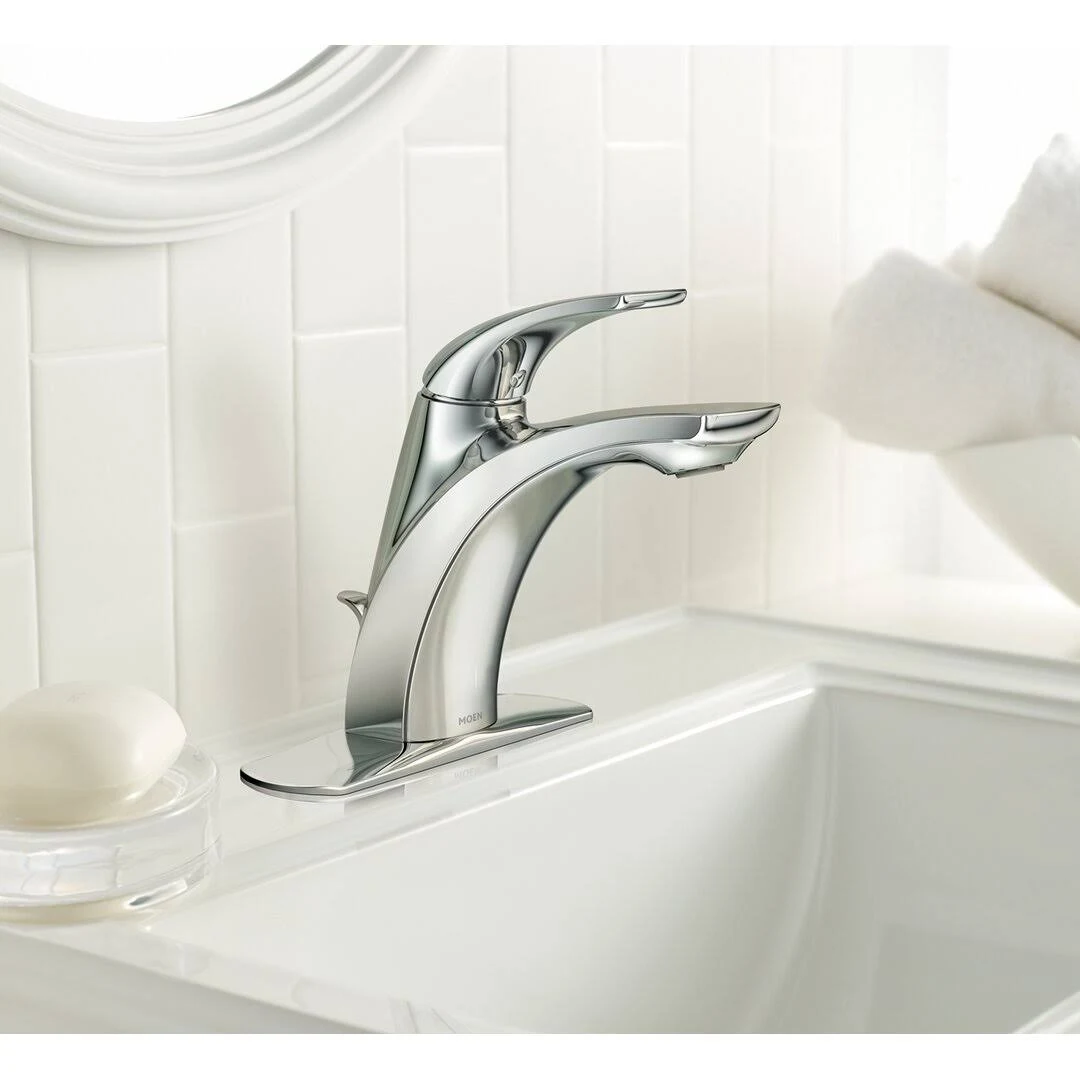 Moen WSL84533 Zarina Single Hole Bathroom Faucet - Chrome