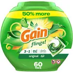 Gain flings Laundry Detergent Soap Pacs HE Compatible 112 ct Long Lasting Scent Spring Daydream