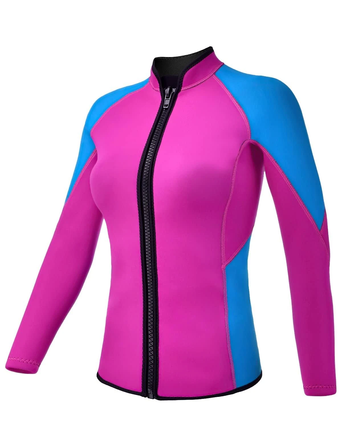 Wetsuits Top Jacket Women Men 2mm Neoprene Long Sleeve Shirt 3mm Front Zipper Vest Wet Suit Keep Warm for Adult Youth Kids Diving Surf Swim Water Sports