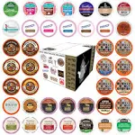 Crazy Cups Flavored Coffee Pods Variety Pack, Fully Compatible With All Keurig Flavored K Cups Brewers, Coffee Sampler, 40 Count