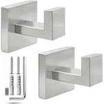 Towel Hooks for Bathroom Wall Mounted - Brushed Nickel Towel Hook - Towel Hoo...