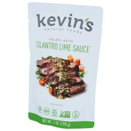 Kevin's Natural Foods Cilantro Lime Sauce - Keto and Paleo Simmer Sauce - Stir-Fry Sauce, Gluten Free, No Preservatives, Non-GMO - 3 Pack (Cilantro Lime)