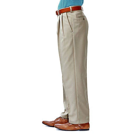 Haggar Big & Tall Cool 18 Pants - Pleated