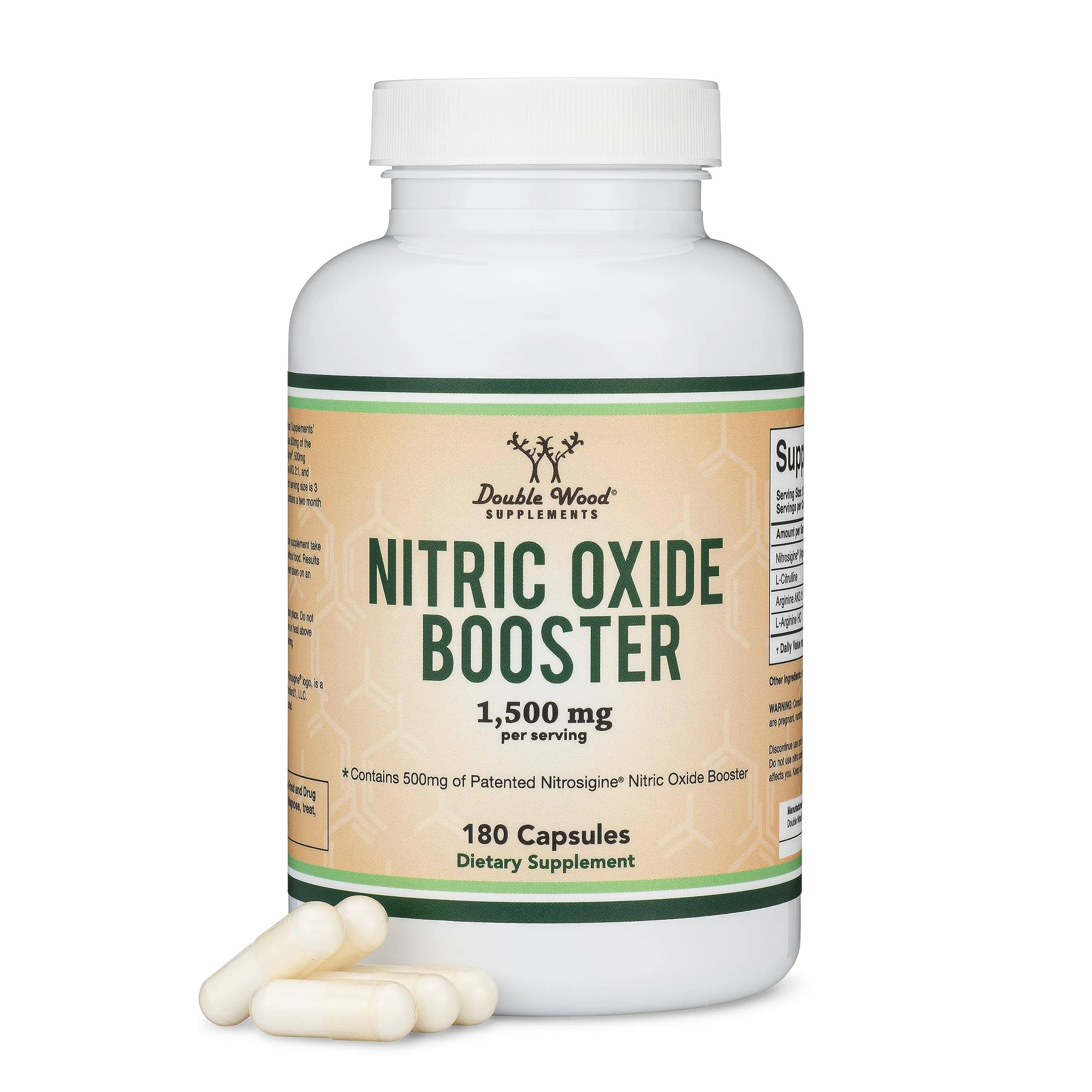 Nitric Oxide Booster Double Pack | Double Wood Supplements - We Bottle Wellness